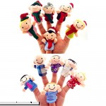 Guaishou 2 Families 12 Piece Dolls Family Members Finger Cloth Velvet Puppets Story Set Style for Children Shows Playtime Schools Party  B07K6BL7R5